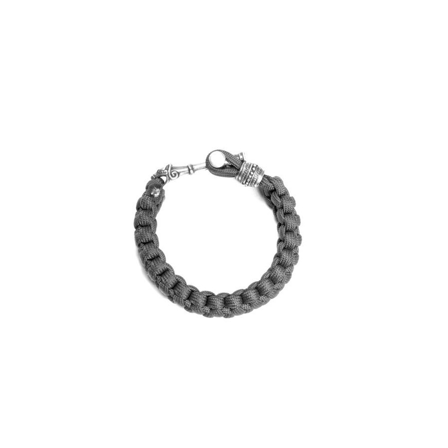 Cordell paracord bracelet Wolf cross silver