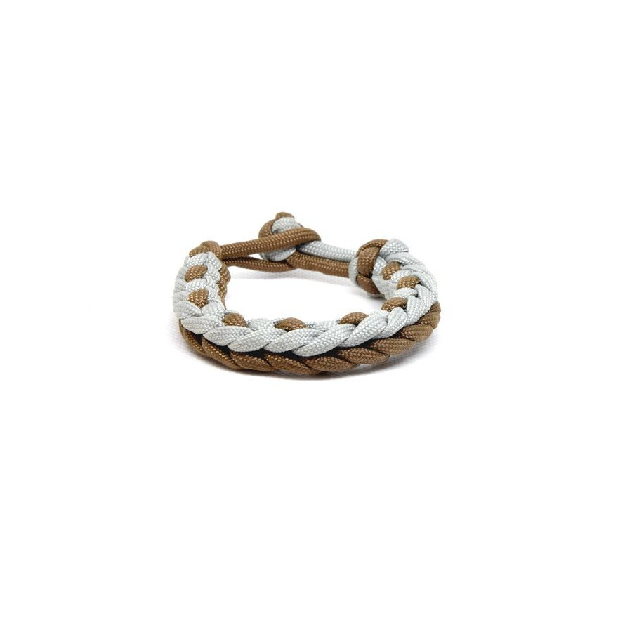 Cordell paracord bracelet Waves grey-brown sale - S