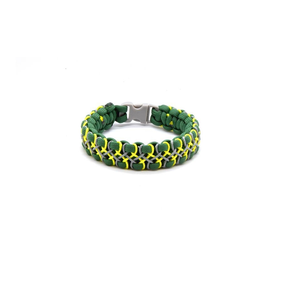 Cordell paracord bracelet commission braided green