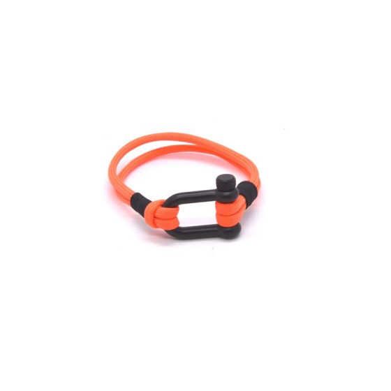 Cordell paracord bracelet commission Slim orange