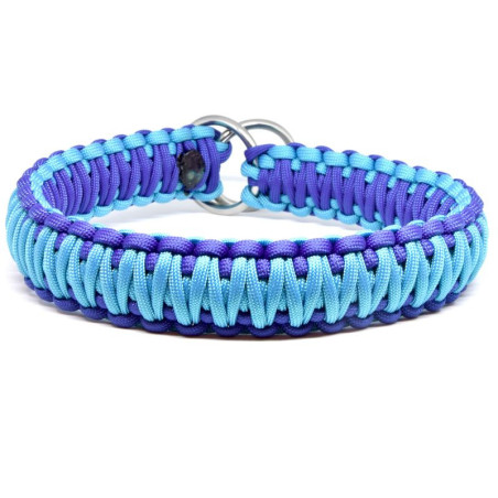 Cordell paracord pull collar Lajka for dogs blue