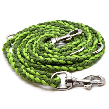 Cordell paracord adjustable walking dog stainless steel leash - 200cm