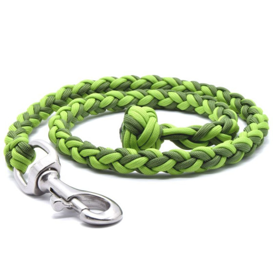 Cordell paracord training leash Stainless steel for dogs - 80cm