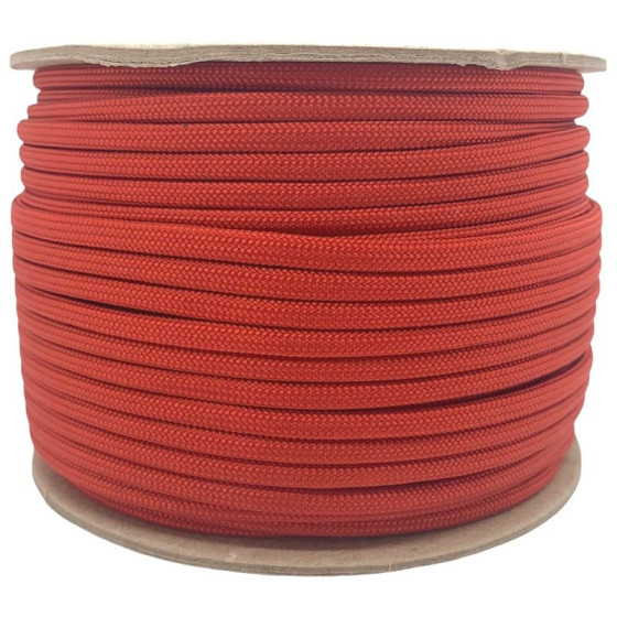 Paracord 50m spool - fire-red