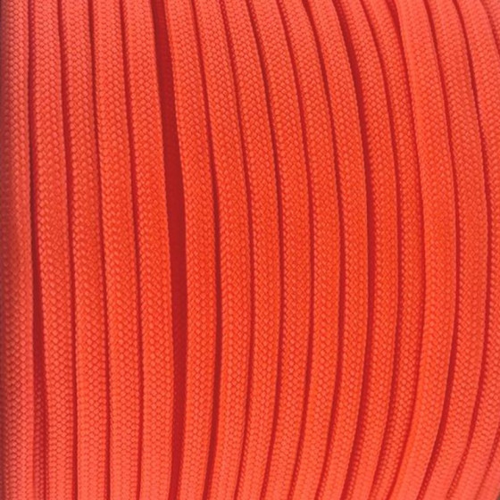 Paracord 550 warning orange parachute cord