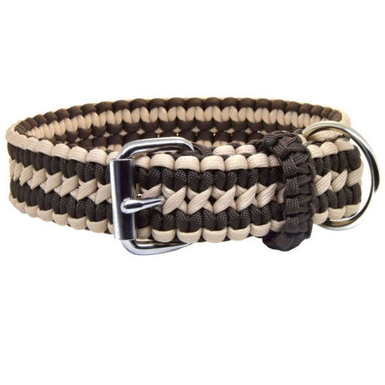 Cordell paracord adjustable collar Lassie for dogs brown