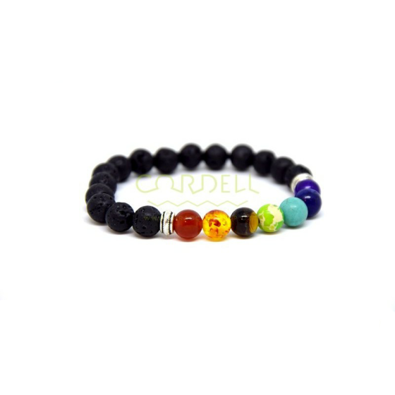 Cordell bracelet 7 chakra colours