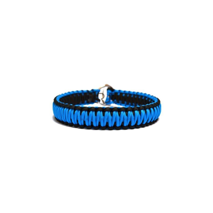 Cordell paracord dog collar - medium blue