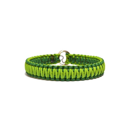 Cordell paracord dog collar - large green