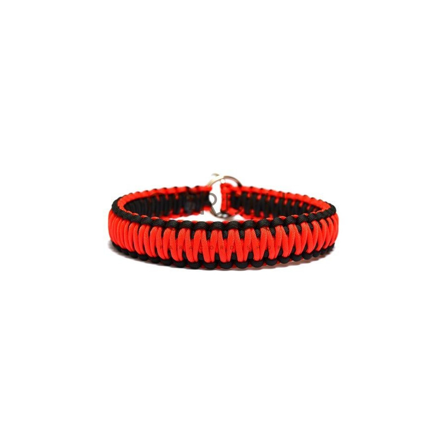 Cordell paracord dog collar - large red