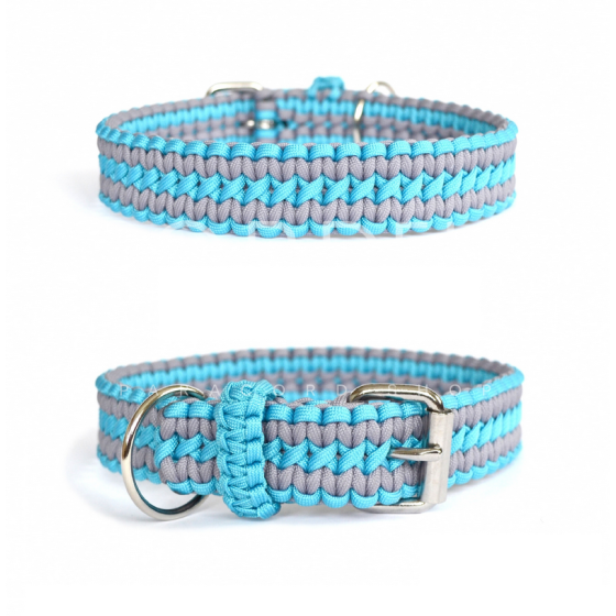 Cordell paracord adjustable collar - turquoise