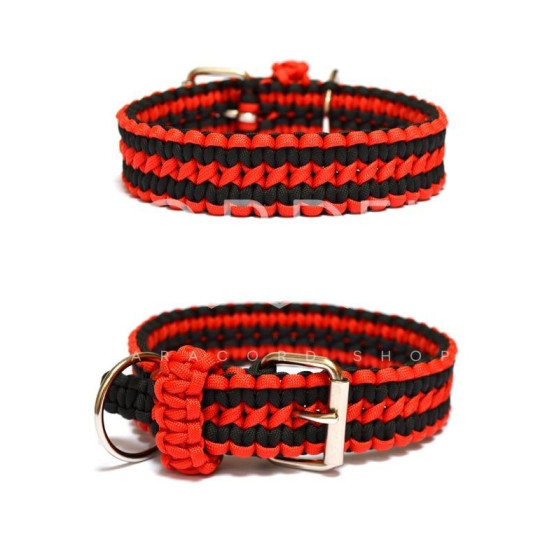 Cordell paracord adjustable collar - red